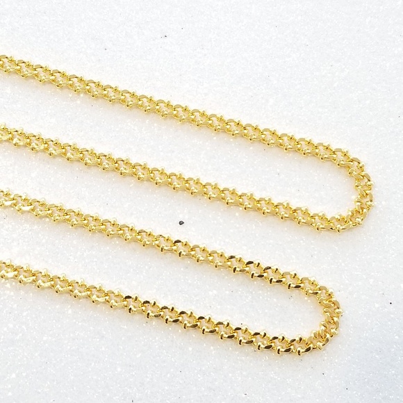 Gold bead link chain choker necklace - Picture 2 of 8